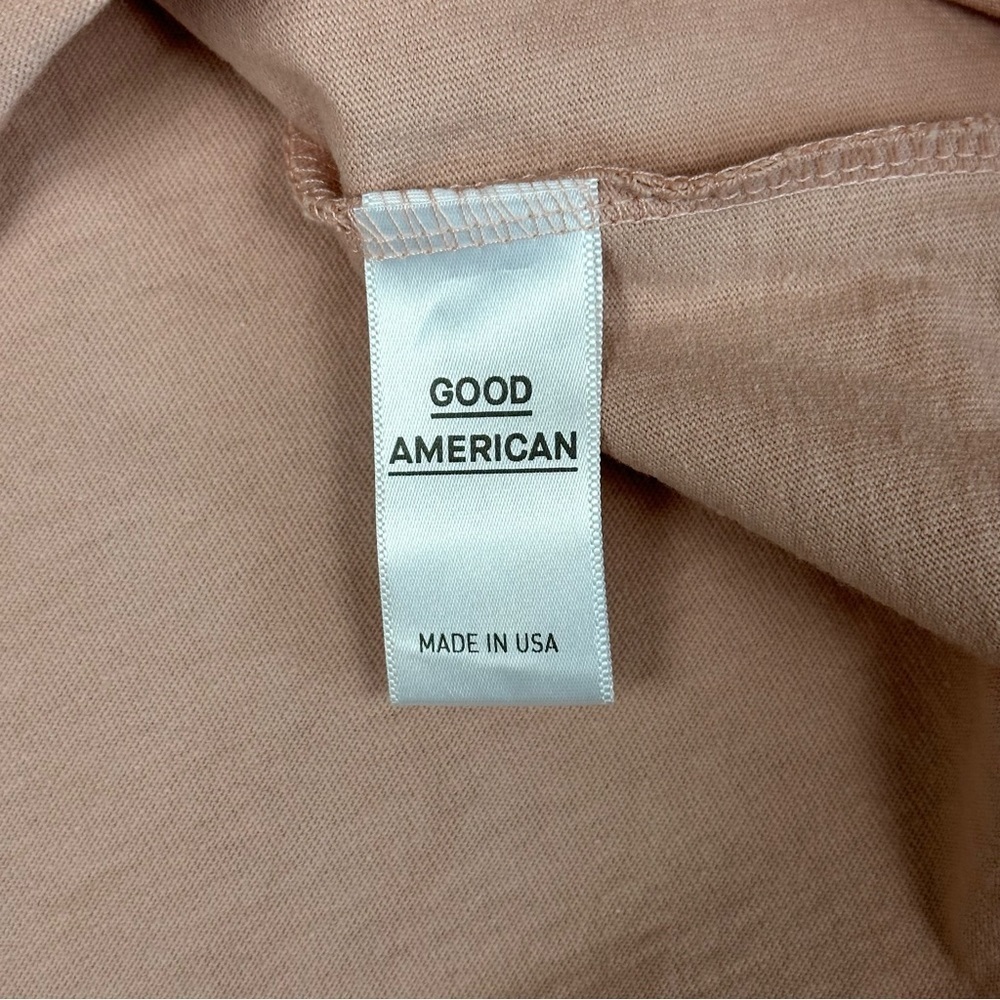 Good American Size 2 Pink T-shirt Rose Gold Medium Med NWT - Picture 6 of 9